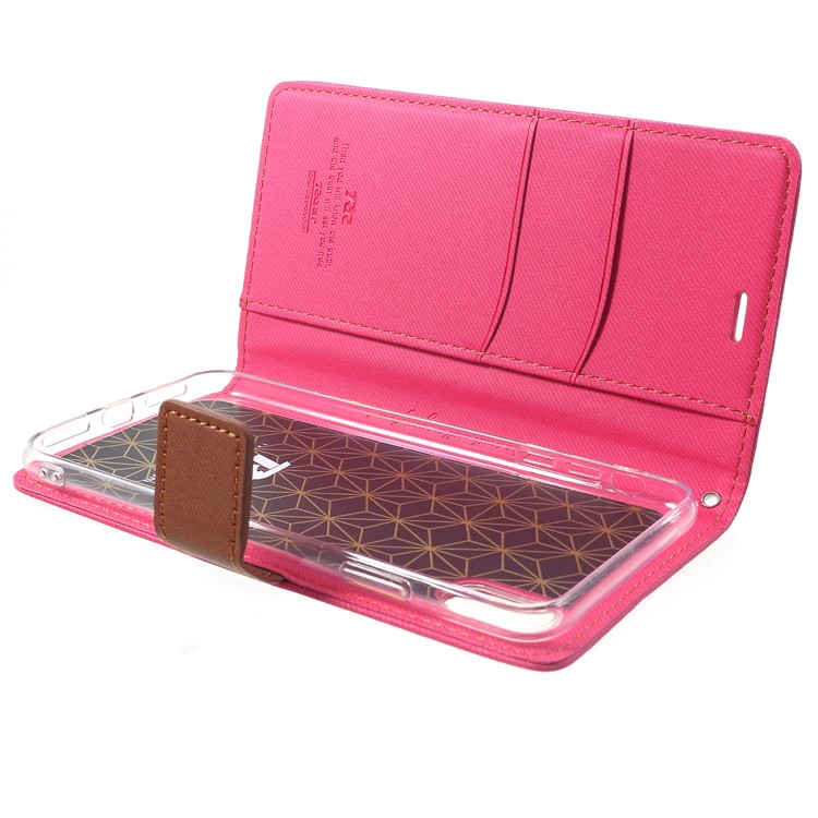 For iPhone XS Max 6.5 inch ROAR KOREA Simply Life Diary Leather Wallet Case - Rose-6