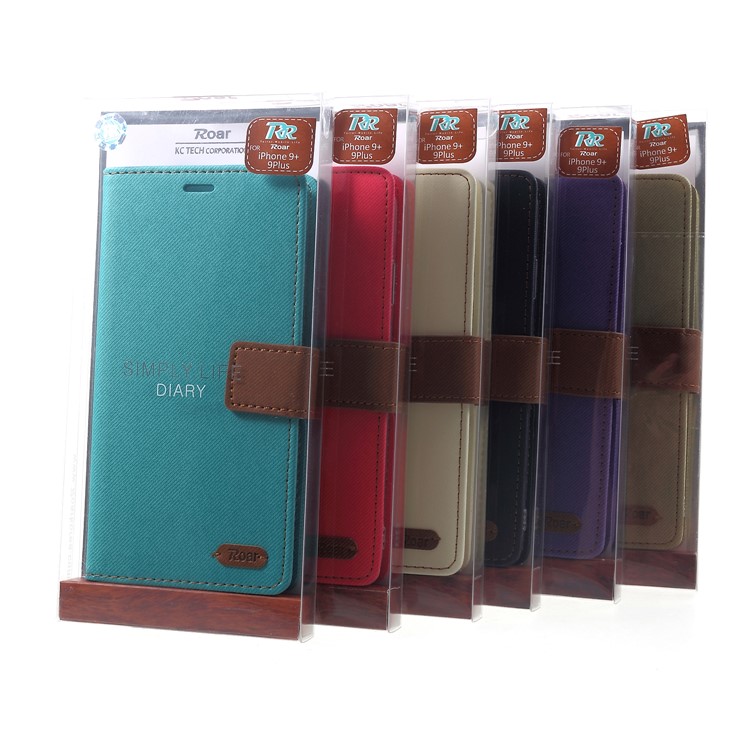 For iPhone XS Max 6.5 inch ROAR KOREA Simply Life Diary Leather Wallet Case - Rose-7