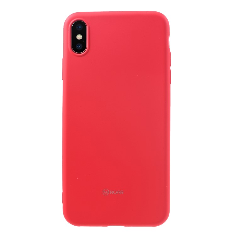 For iPhone XS Max 6.5 inch ROAR KOREA All Day Matte TPU Back Case - Red-2