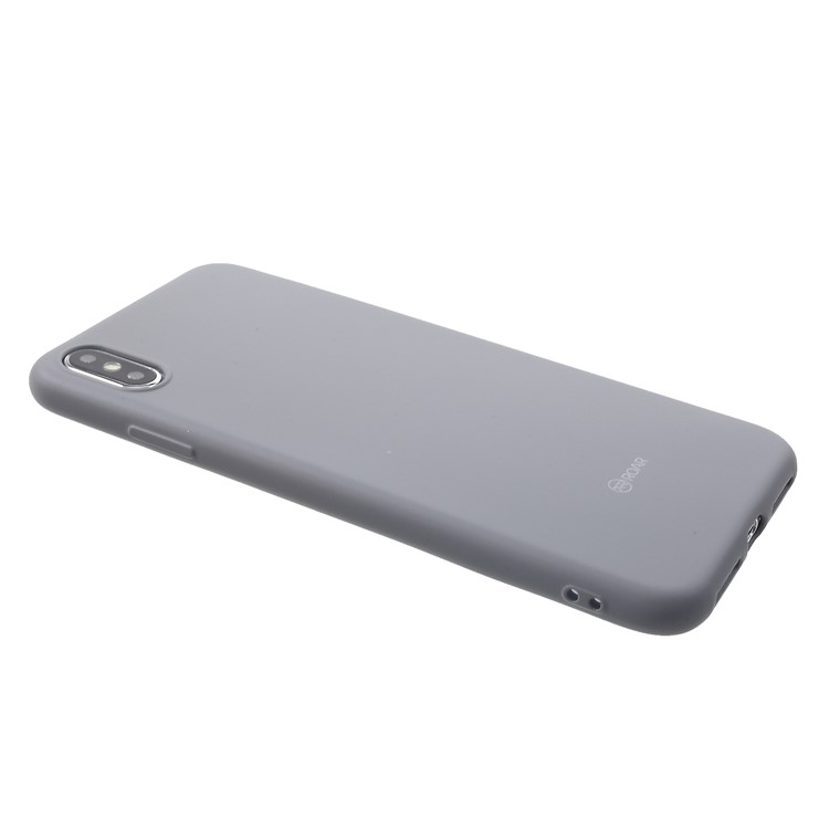 Para Iphone XS Max 6.5 Polegada ROAR KOREA Todos Os Dias Fosco TPU Shell Voltar - Cinzento-4