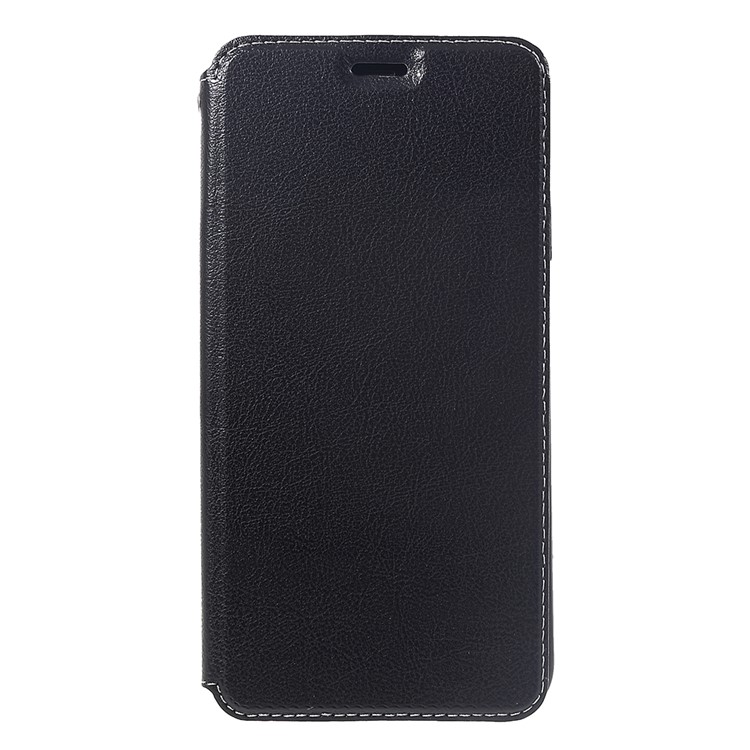 For iPhone XS Max 6.5 inch Card Holder Stand Auto-absorbed Leather Case - Black-2