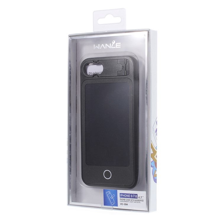 Hybrid Phone Case with Wordpad for iPhone 8 / 7 / 6s / 6 4.7 inch - Black-11