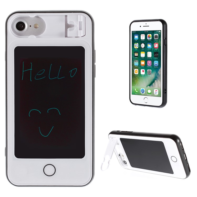 

телефон с клавиатурой для iphone 8 / 7 / 6s / 6 4,7-дюймовый Гибридный Корпус TPU PC С Подставкой - Белый