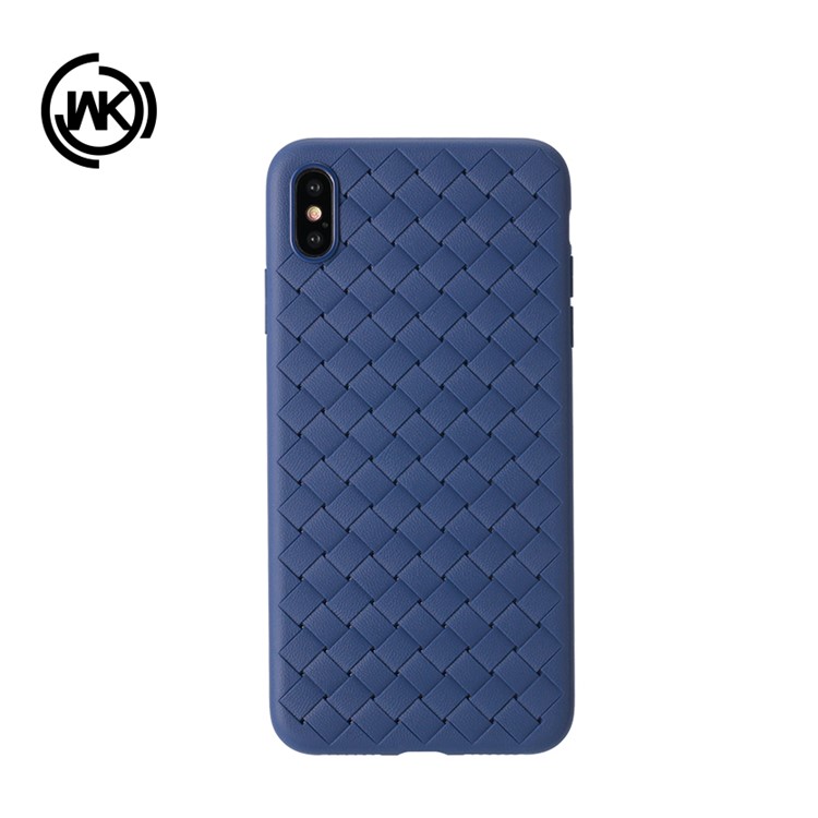 

WK Ruyke Серия Тканая Фактура Корпус ТПУ Мобильный Корпус Для Iphone 9 Плюс 6,5 Дюйма - Синий, iPhone XS Max 6.5 inch