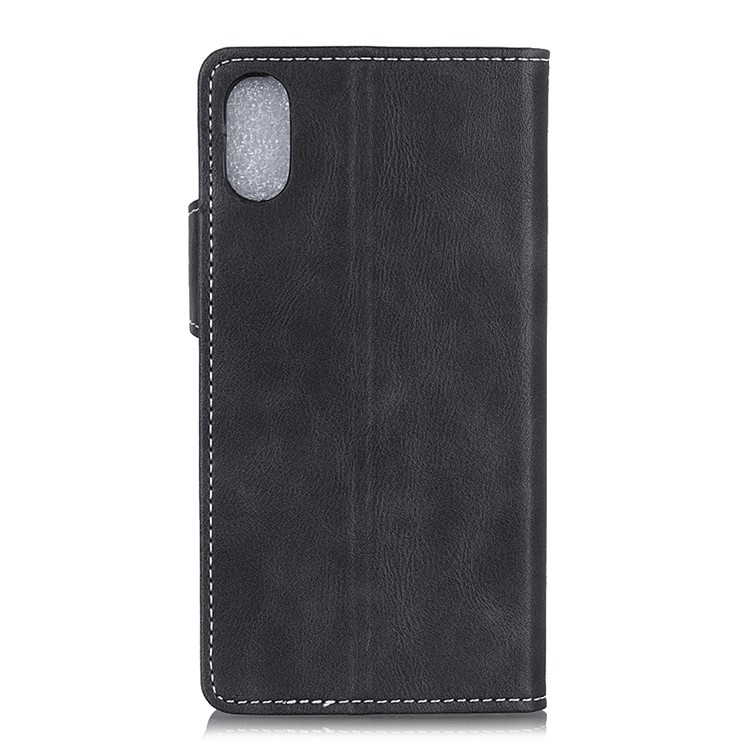 For iPhone 9 6.1 inch S-shape Textured Wallet Stand Leather Phone Case - Black-6