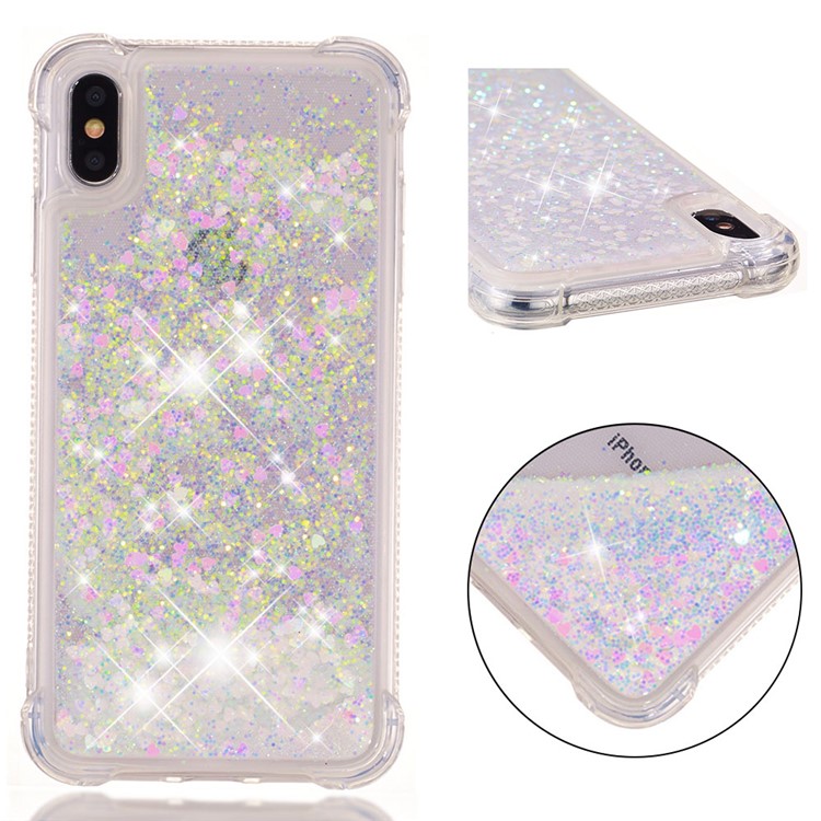 Glitter Powder Quicksand Shockproof TPU Casing for iPhone 9 Plus 6.5 inch - Multi-color-1