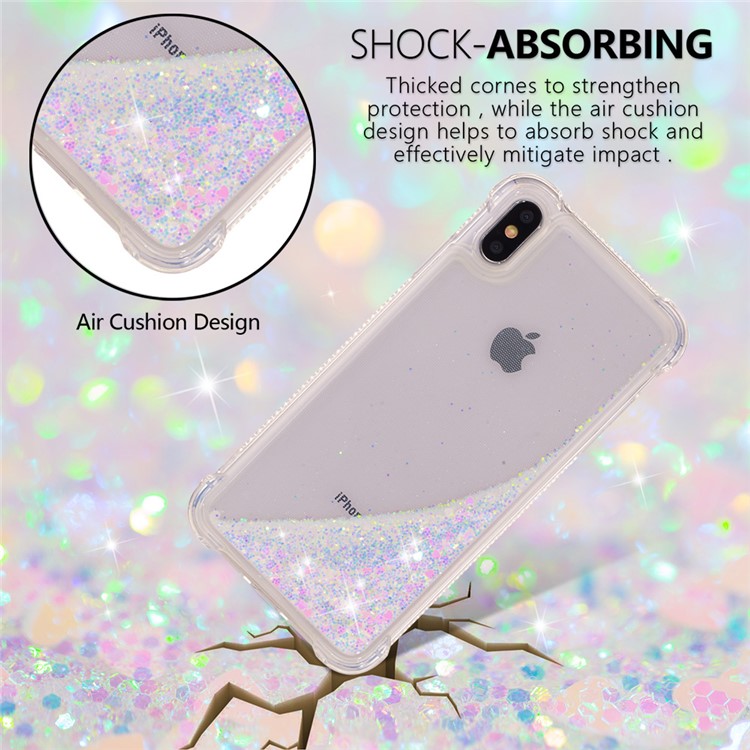 Glitter Powder Quicksand Shockproof TPU Casing for iPhone 9 Plus 6.5 inch - Multi-color-2