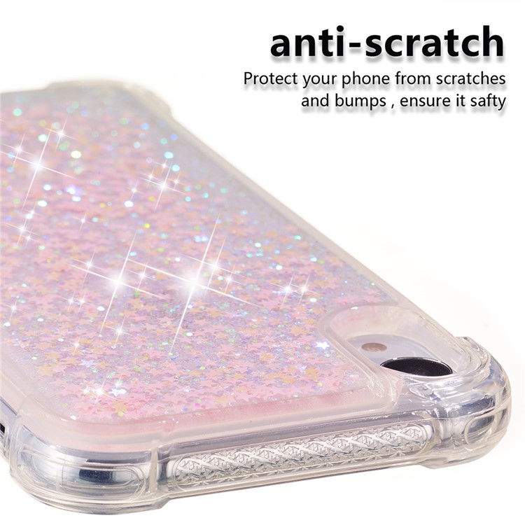 Glitter Powder Quicksand Shockproof TPU Mobile Case for iPhone 9 6.1 inch - Pink-3