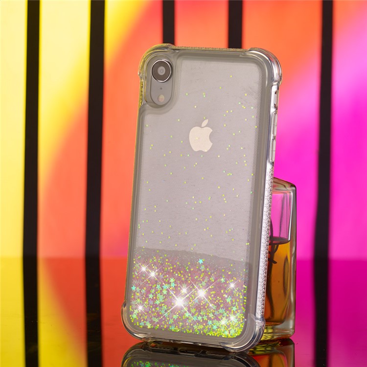 Glitter Powder Quicksand Shockproof TPU Mobile Case for iPhone 9 6.1 inch - Pink-5