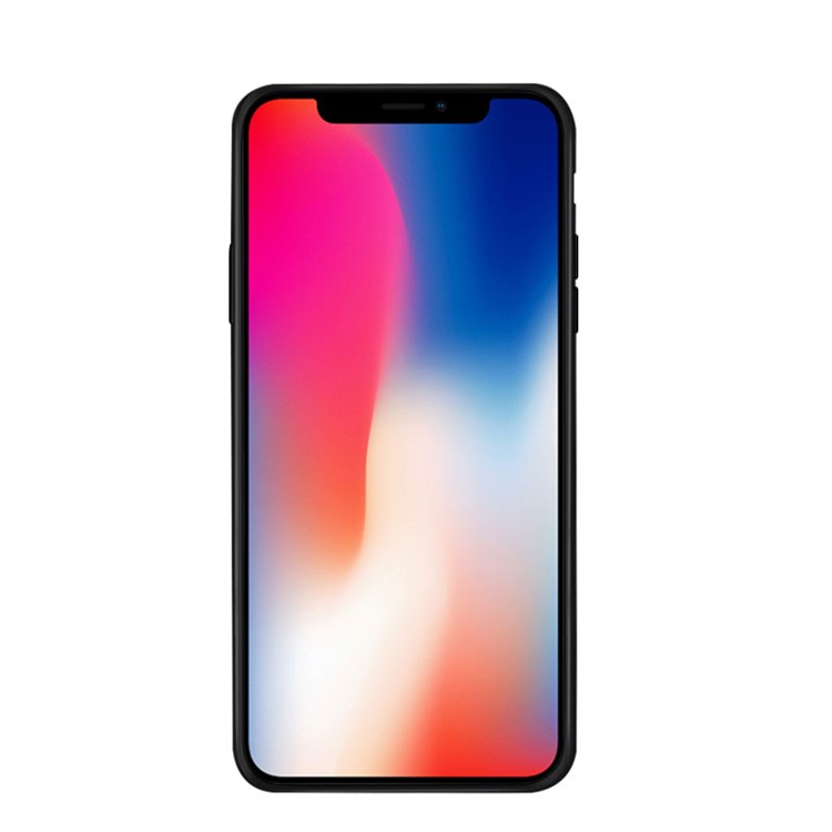 NXE Pattern Printing Stripes 9H Glass Back + TPU Edge Hybrid Case for iPhone 9 Plus 6.5 inch - Style A-3