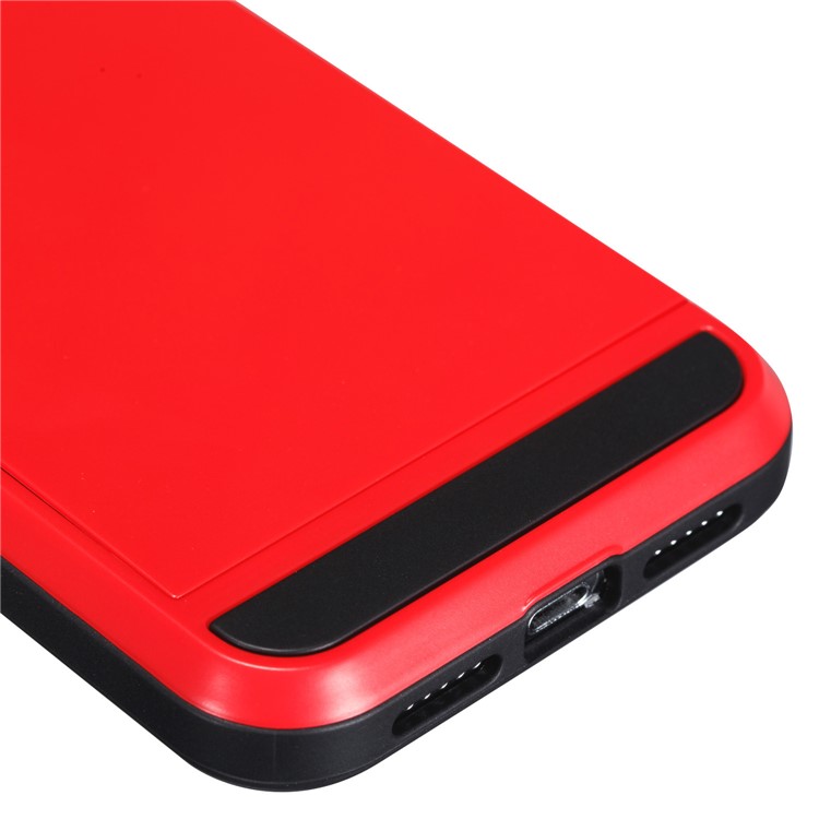 Sliding Card Holder PC + TPU Mobile Phone Case for iPhone 9 6.1 inch - Red-5