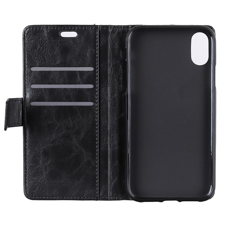 Rivet Decor Stand Wallet Magnetic Leather Phone Case for iPhone 9 Plus 6.5 inch - Black-9