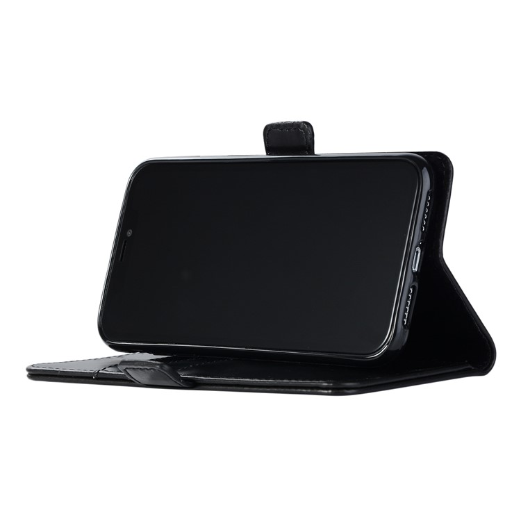 Crazy Horse Texture Leather Wallet Stand Cover for iPhone 9 6.1 inch - Black-5