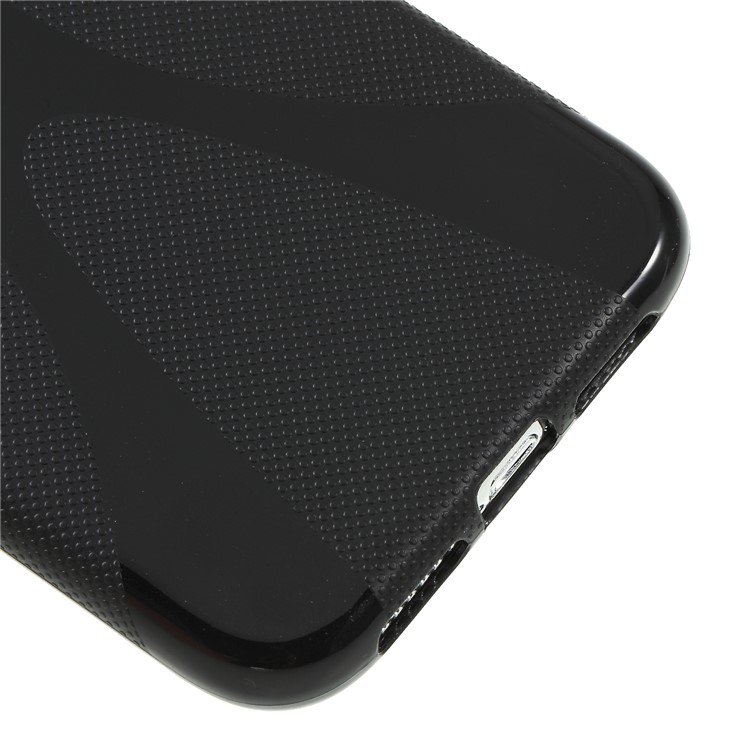 X Shape Anti-slip TPU Cell Phone Cover for iPhone XR 6.1 inch - Black-4