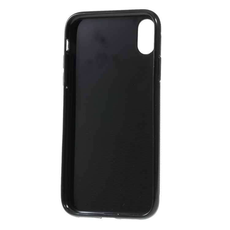 X Shape Anti-slip TPU Cell Phone Cover for iPhone XR 6.1 inch - Black-5