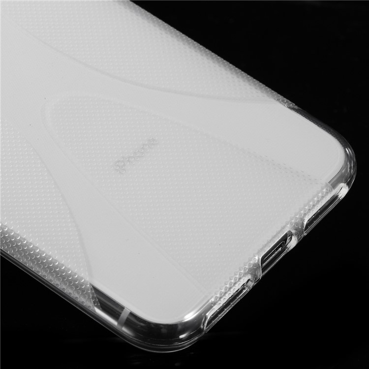 X Shape Anti-slip TPU Phone Case for iPhone XS Max 6.5 inch - Transparent-4