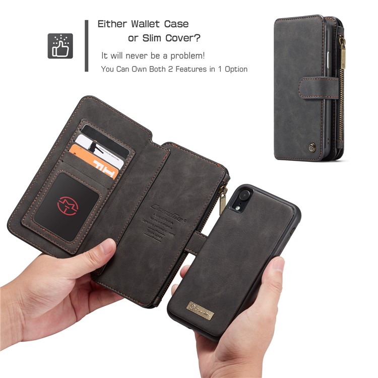 Wholesale CASEME 007 Series Detachable 2in1 Zipper Wallet Split