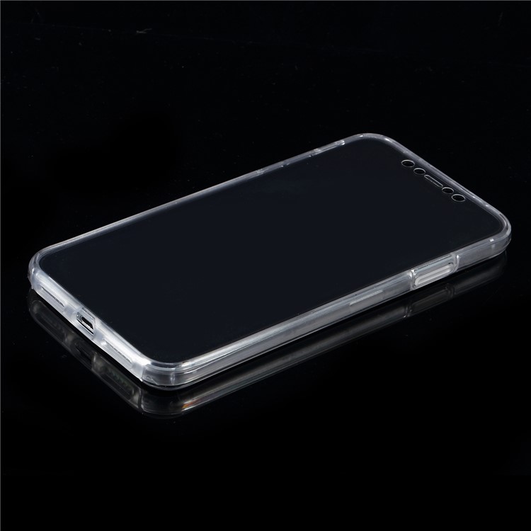 For iPhone XS Max 6.5 inch Two Pieces Front TPU + PC Back Hybrid Case Full Body Protection Case-2