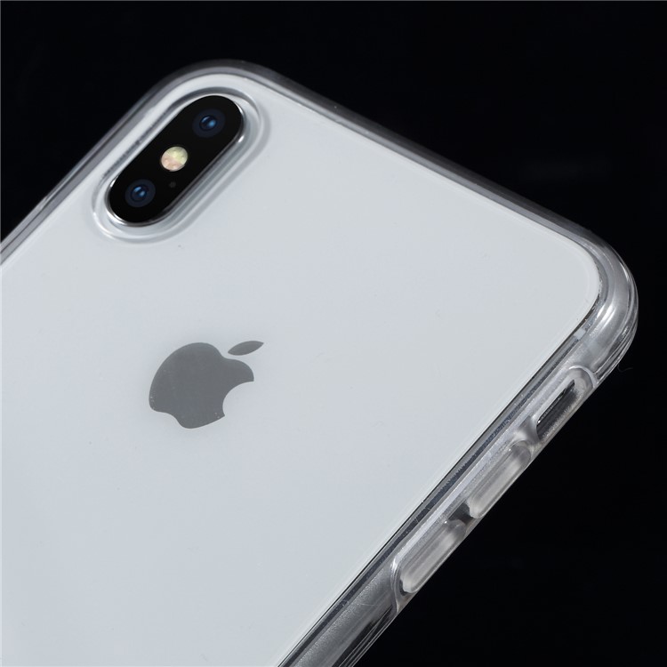 For iPhone XS Max 6.5 inch Two Pieces Front TPU + PC Back Hybrid Case Full Body Protection Case-3