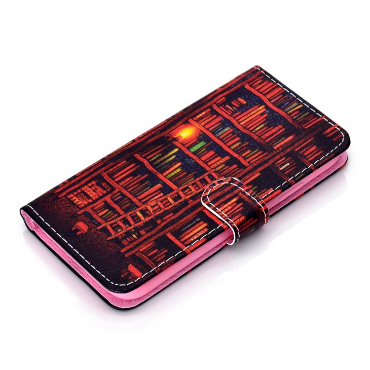 Pattern Printing Wallet Leather Stand Case for iPhone XR 6.1 inch - Books-5
