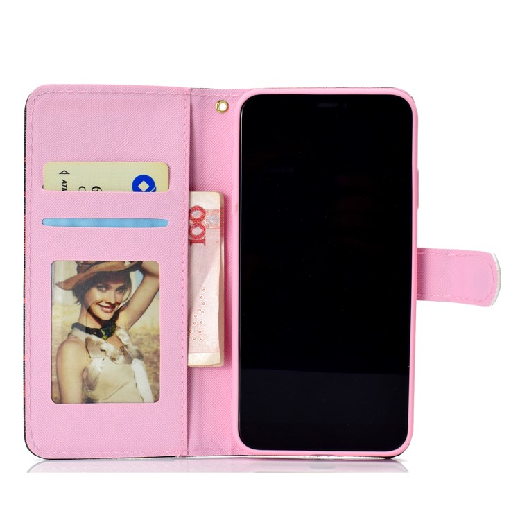Pattern Printing Leather Wallet Case for iPhone Xs Max 6.5 inch - Books-4