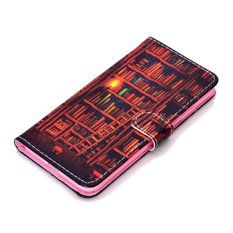 Pattern Printing Leather Wallet Case for iPhone Xs Max 6.5 inch - Books-8