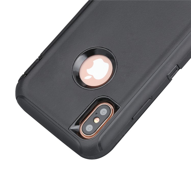 Shockproof Drop-proof Dust-proof PC + TPU Hybrid Case for iPhone XS Max 6.5 inch - Black-4