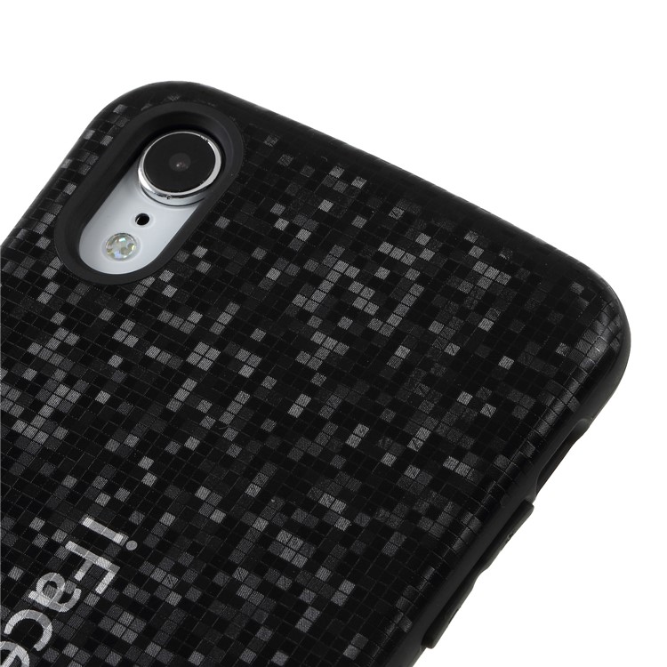 IFACE MALL Mosaic PC + TPU Hybrid Case for iPhone XR 6.1 inch - Black-3