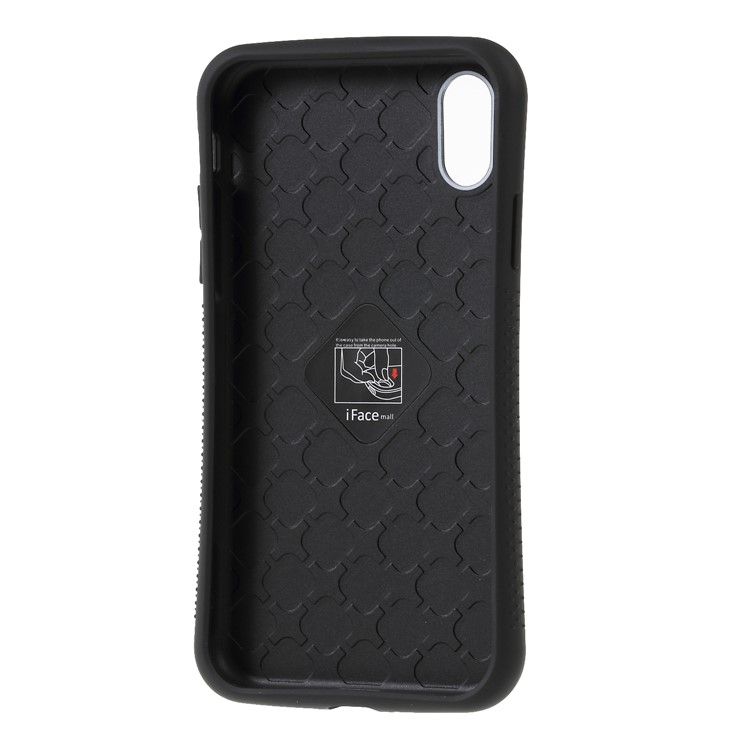 IFACE MALL Mosaic PC + TPU Hybrid Case for iPhone XR 6.1 inch - Black-5