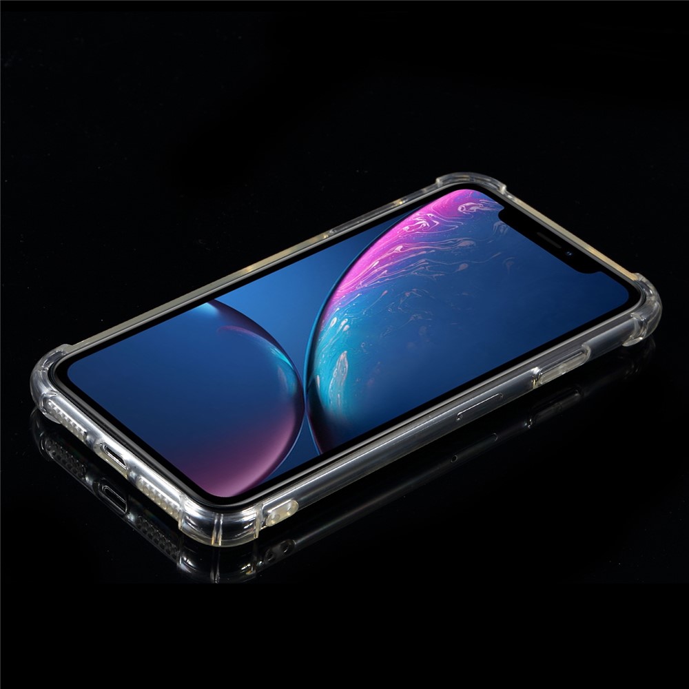 Cojín De Cuatro Esquinas Que Amortiguas Resistentes A La Tpu Transparente Para IPhone XS Máx 6,5 Pulgadas - Transparente-2