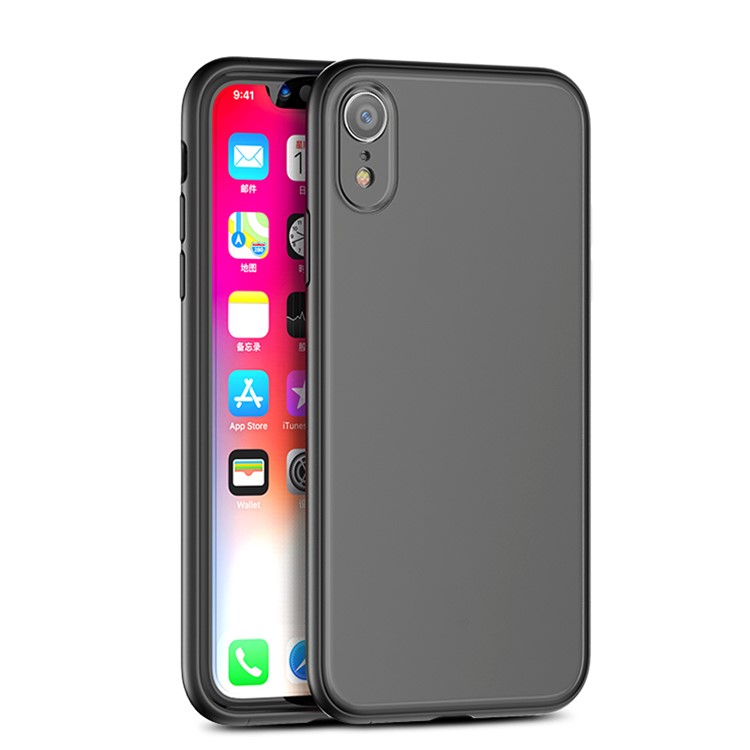 IPAKY Specter Series Plastic + TPU Hybrid Casing for iPhone XR 6.1 inch - Black-1