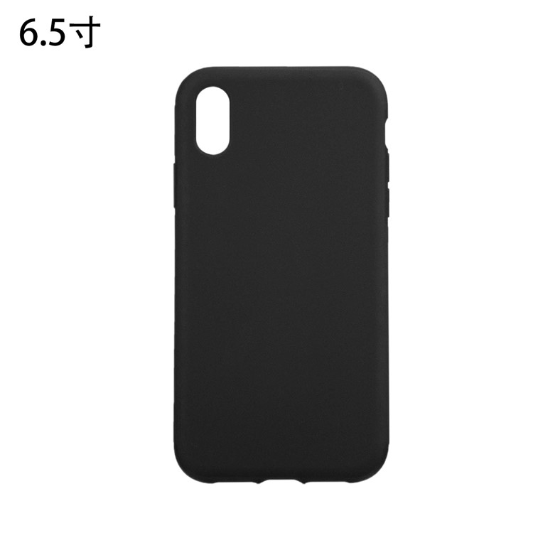 PU Leather Coated TPU Anti-drop Mobile Phone Case for iPhone XS Max 6.5 inch - Black-2