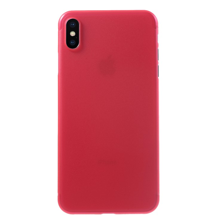 Ultra-thin Plastic Back Cell Phone Case for iPhone XS Max 6.5 inch - Red-2