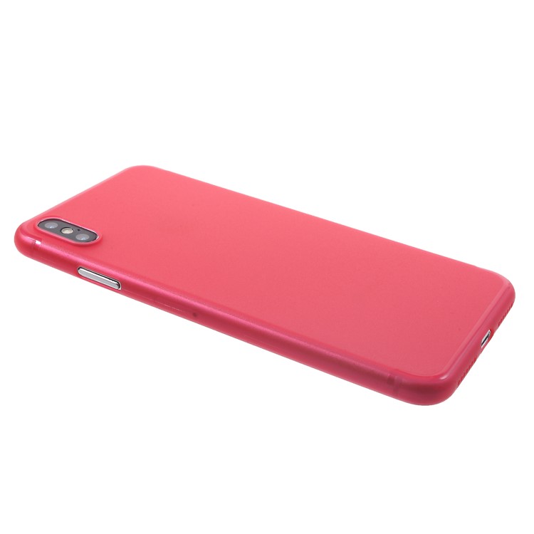 Ultra-thin Plastic Back Cell Phone Case for iPhone XS Max 6.5 inch - Red-3