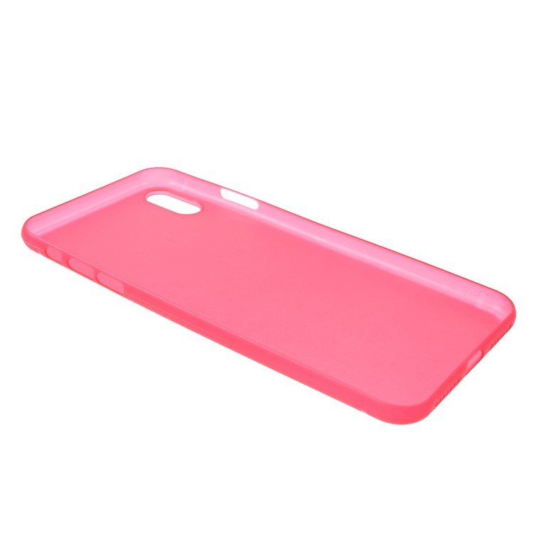 Ultra-thin Plastic Back Cell Phone Case for iPhone XS Max 6.5 inch - Red-4