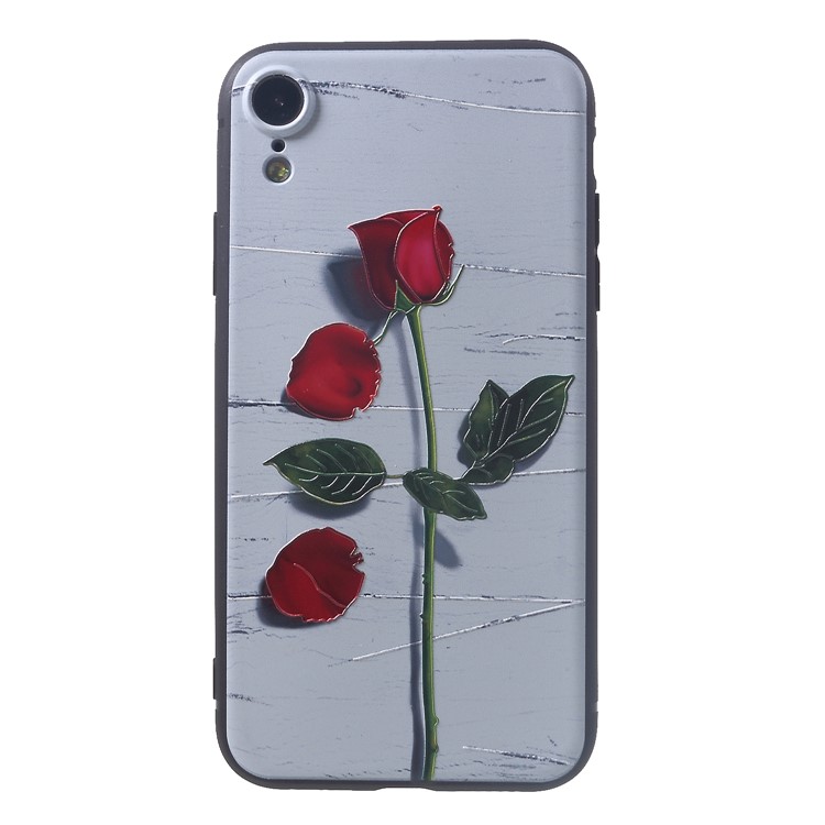 

Тисненый Шаблон Мягкой Крышки Телефона TPU Для Iphone XR 6.1 Inch - Стиль B, iPhone XR