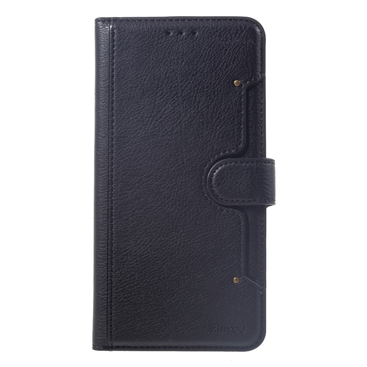 KAIYUE Wallet Leather Stand Case for iPhone XS Max 6.5 inch - Black-3