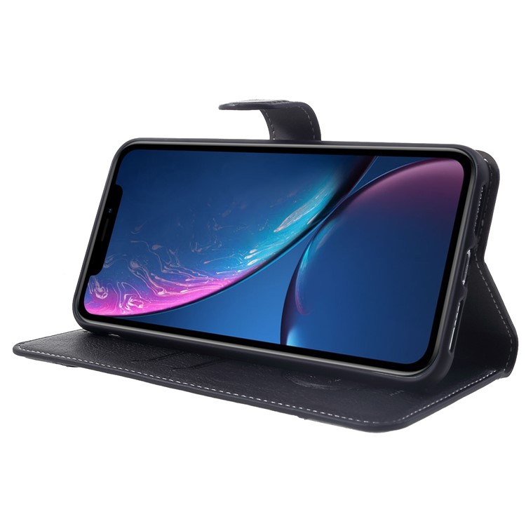 KAIYUE Wallet Leather Stand Case for iPhone XS Max 6.5 inch - Black-4