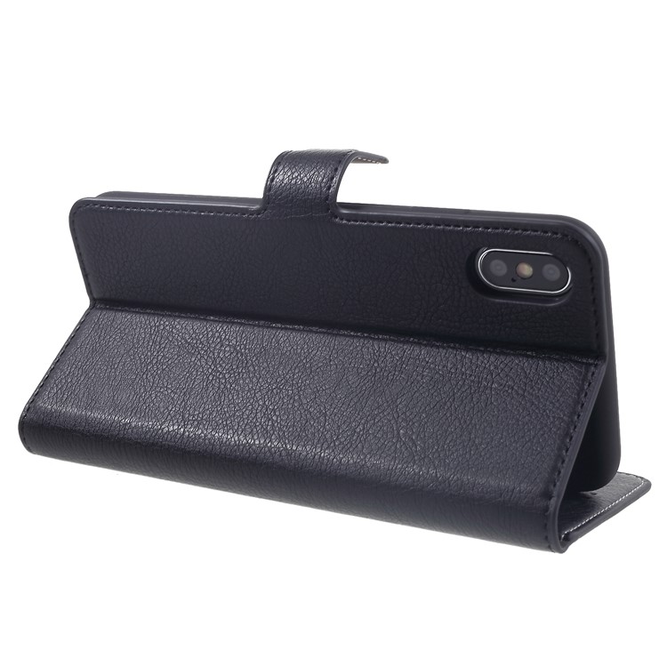 KAIYUE Wallet Leather Stand Case for iPhone XS Max 6.5 inch - Black-5