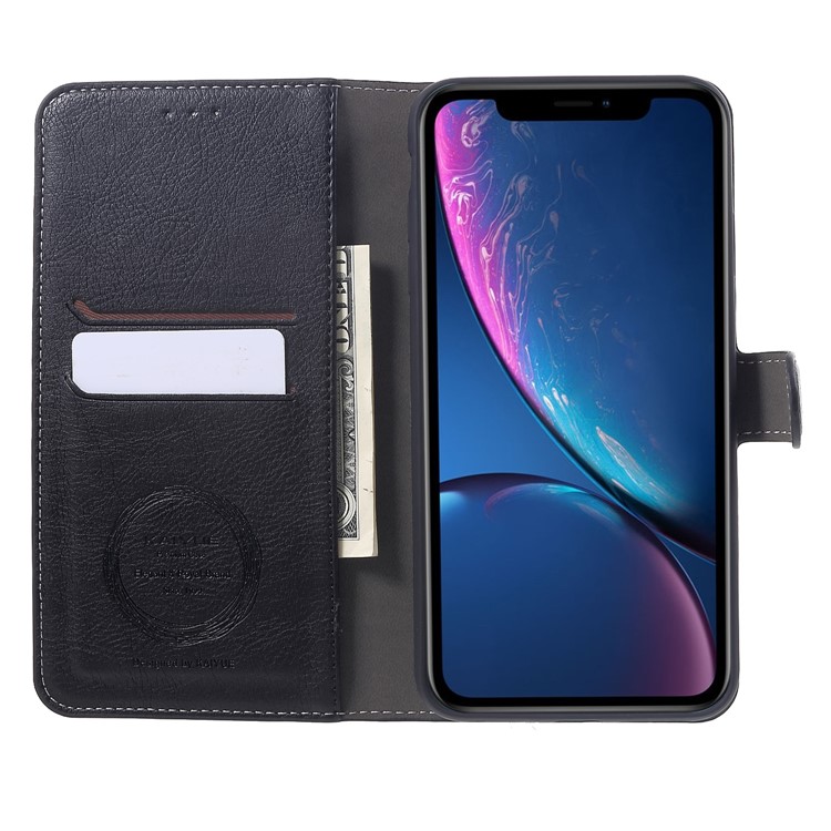 KAIYUE Wallet Leather Stand Case for iPhone XS Max 6.5 inch - Black-6