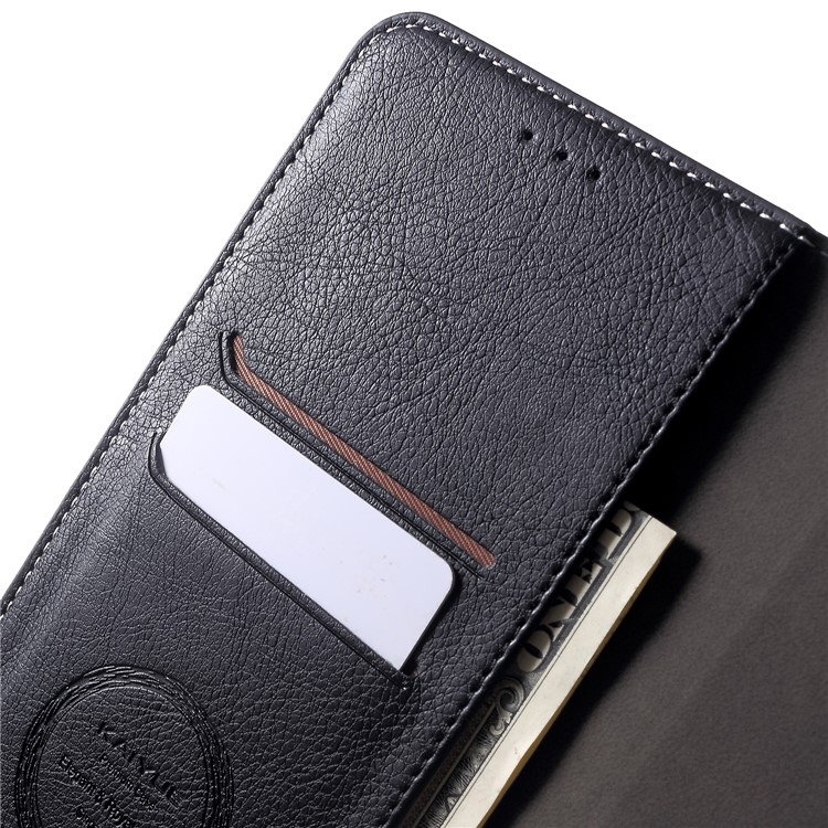 KAIYUE Wallet Leather Stand Case for iPhone XS Max 6.5 inch - Black-7