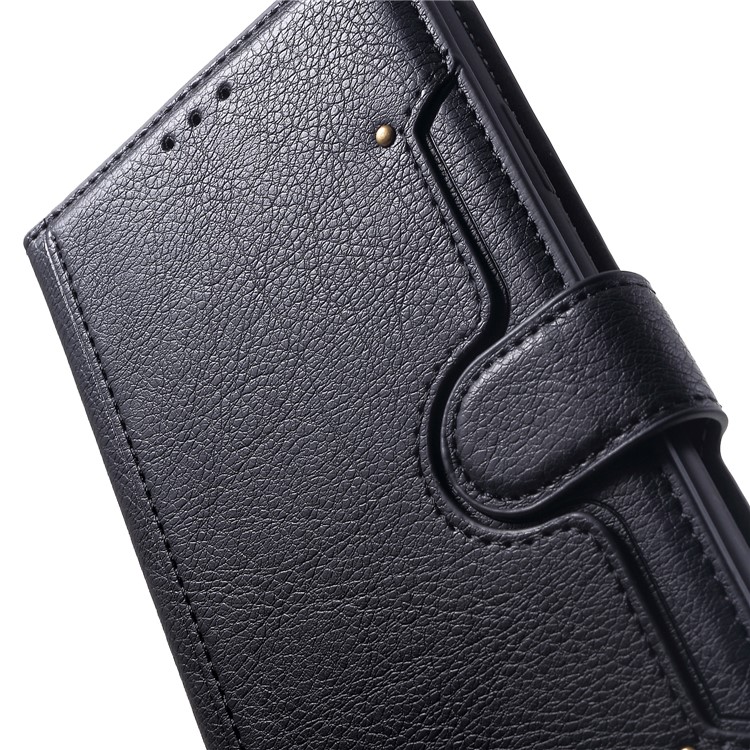 KAIYUE Wallet Leather Stand Case for iPhone XS Max 6.5 inch - Black-8