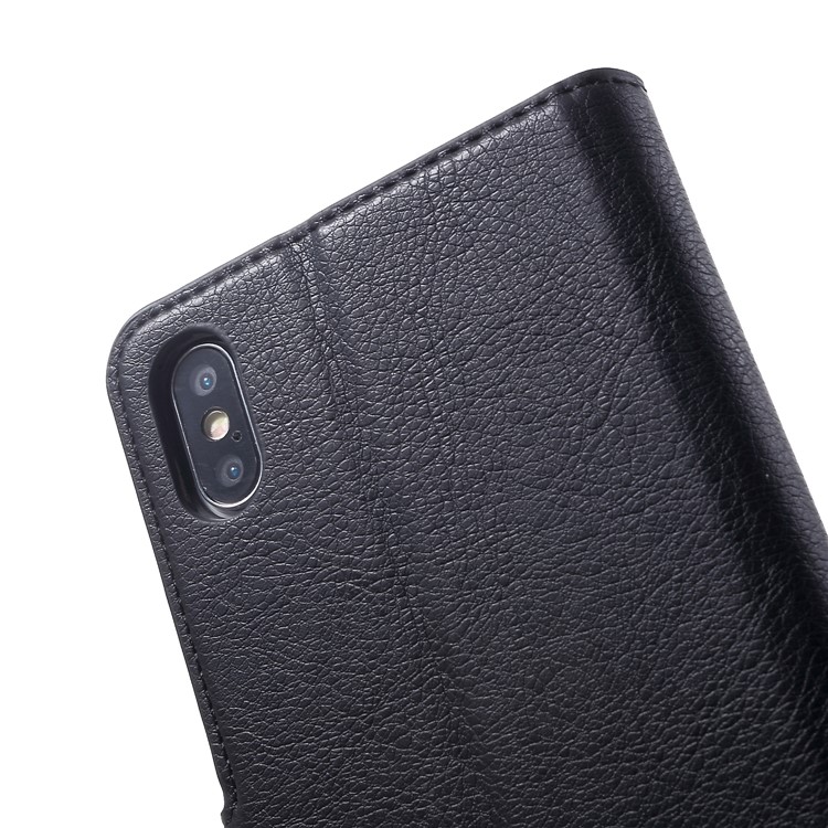 KAIYUE Wallet Leather Stand Case for iPhone XS Max 6.5 inch - Black-9