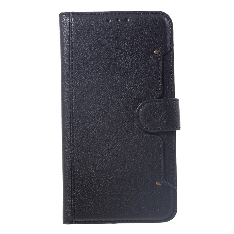 KAIYUE Premium PU Leather Wallet Cell Phone Case for iPhone XR 6.1 inch - Black-3