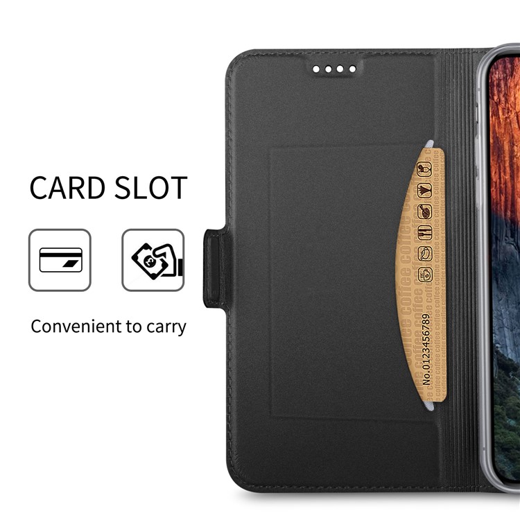 Magnetic Stand Leather Mobile Case for iPhone XS Max 6.5 inch - Black-5