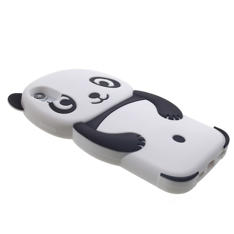 Adorable 3D Panda Silicone Phone Case for iPhone XS Max 6.5 inch - Black-4