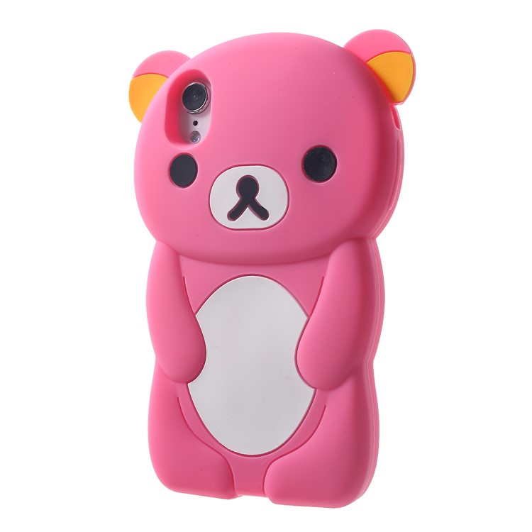 Cute 3D Rilakkuma Silicone Cell Phone Case for iPhone XR 6.1 inch - Pink-3