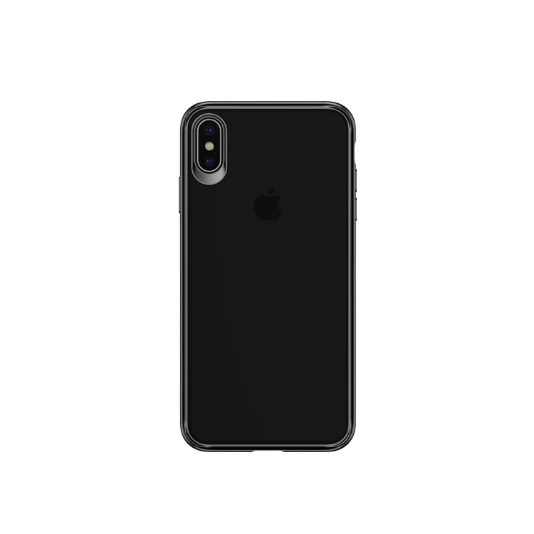 USAMS Mant Series Clear PC + TPU Frame Phone Case for iPhone XS Max 6.5 inch - Black-2
