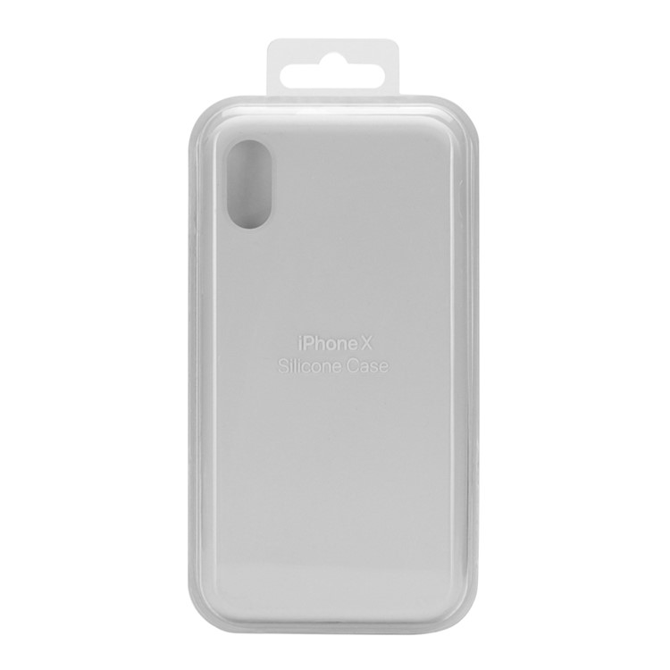 Wrapped Edge Soft Silicone Phone Case for iPhone X (Ten) - Black-8