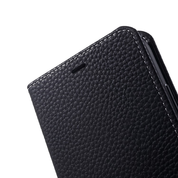Litchi Texture Wallet Stand Leather Flip Phone Case with Card Holders for iPhone XR 6.1 inch - Black-8